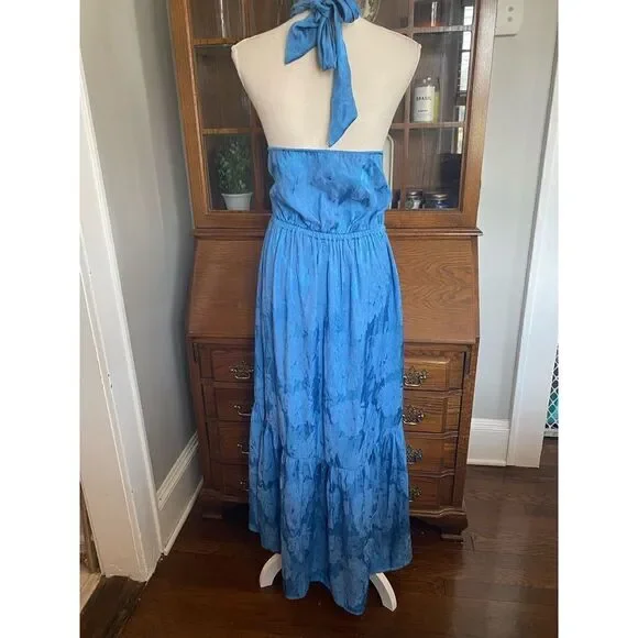 Anthropologie -Tiered Halter Maxi Dress
